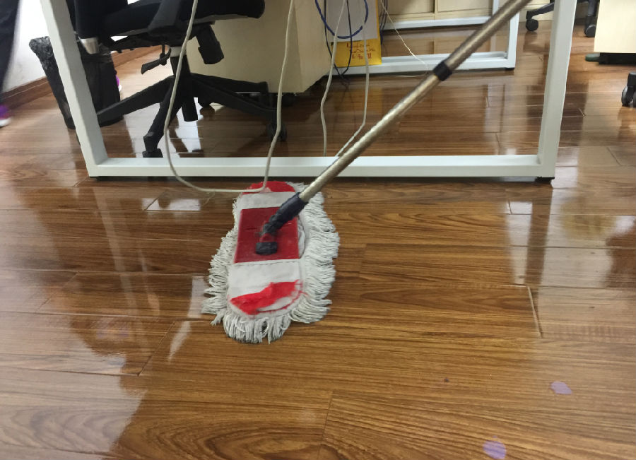 建邺区木地板保洁案例